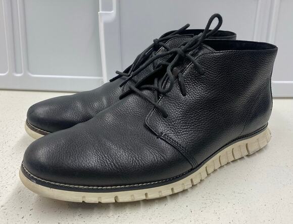 Men Cole Haan Zerogrand Chukka leather casual dress ankle boots shoes, 13M main image 5